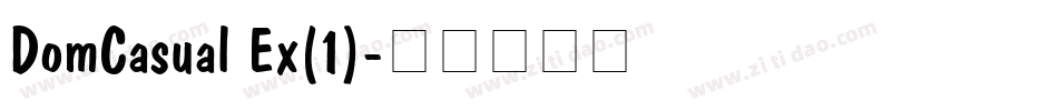 DomCasual Ex(1)字体转换